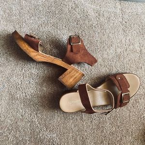 Topshop wooden clogs size 11 from Nordstrom